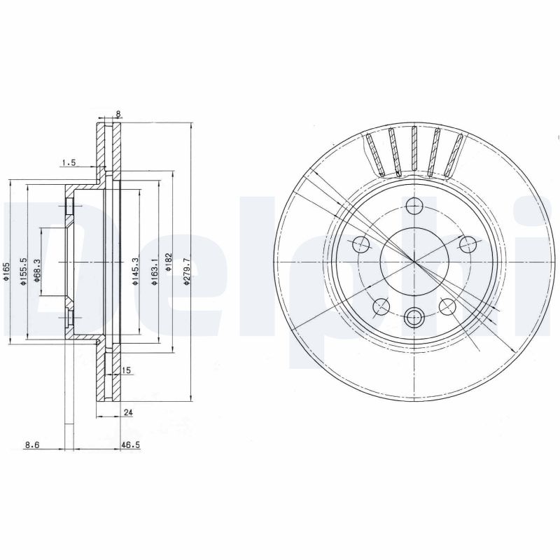 Discofreno - BG3417 DELPHI