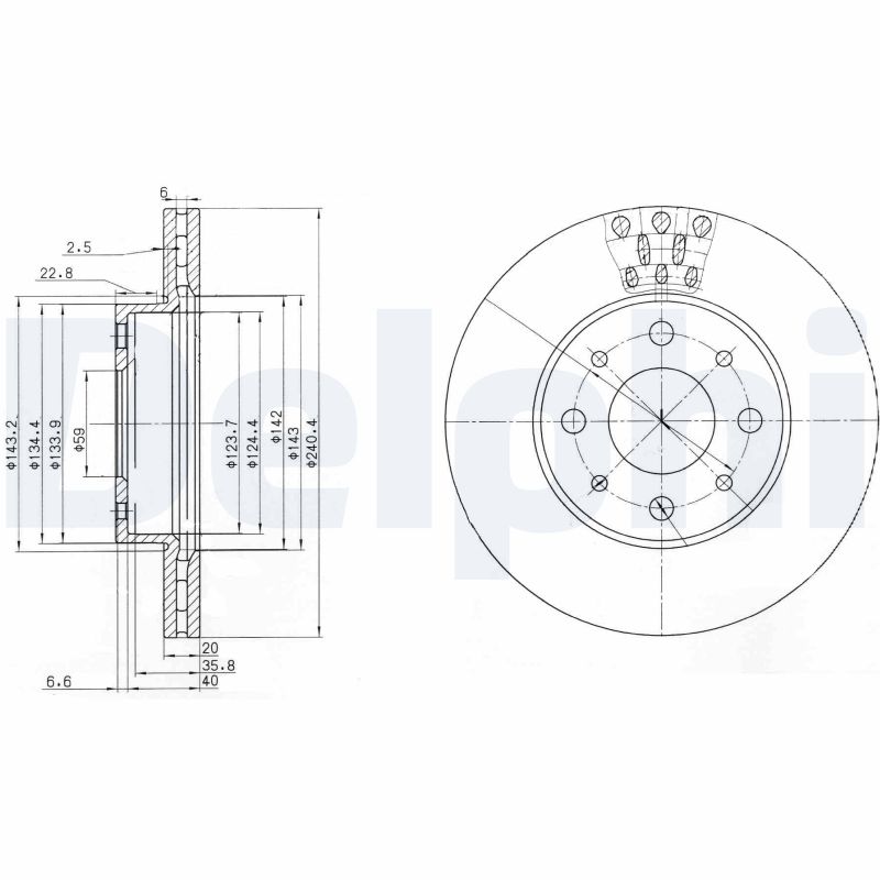 Discofreno - BG3425 DELPHI