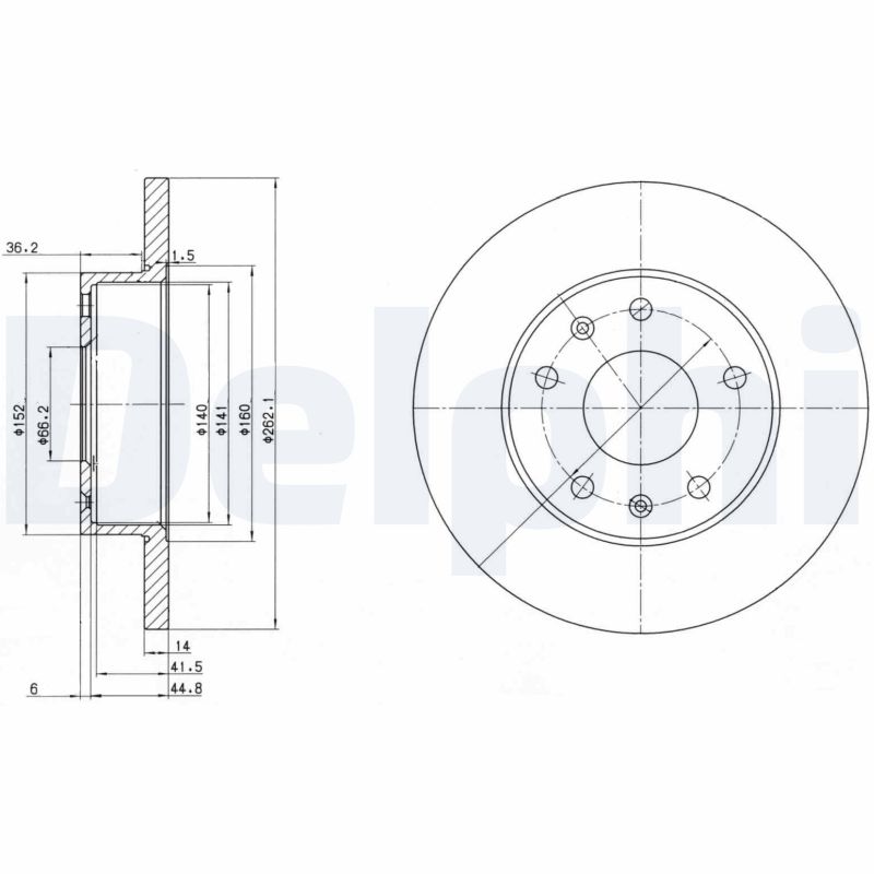Brake Disc - BG3426 DELPHI