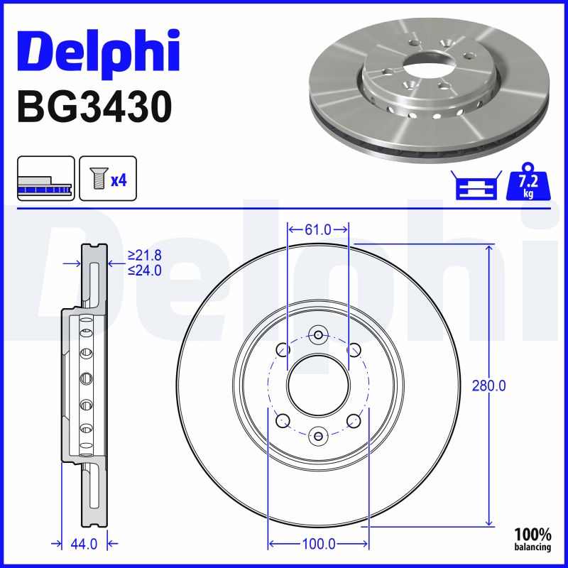 Discofreno - BG3430 DELPHI