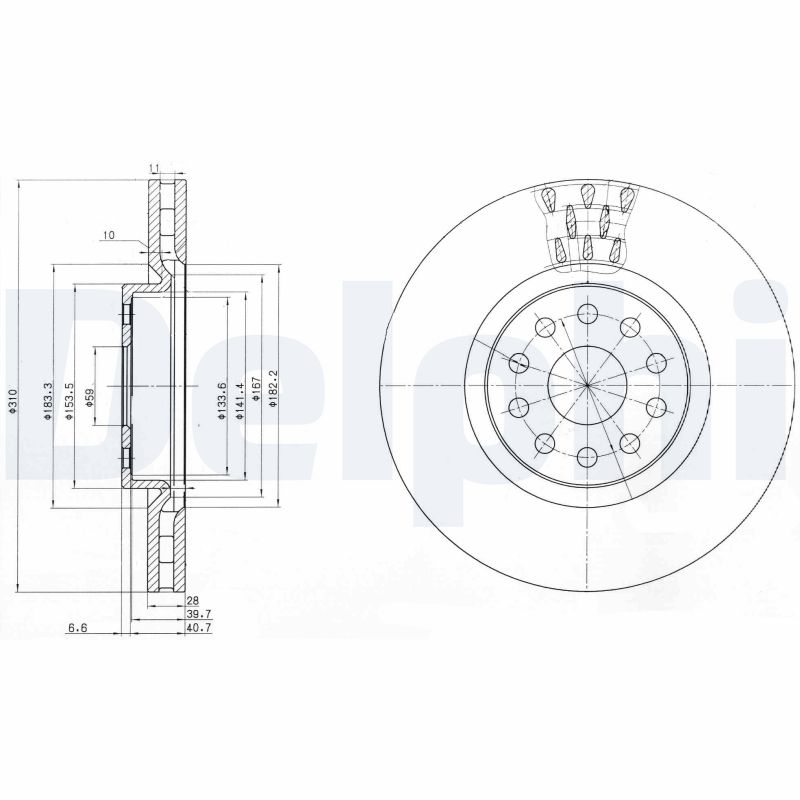Discofreno - BG3497 DELPHI