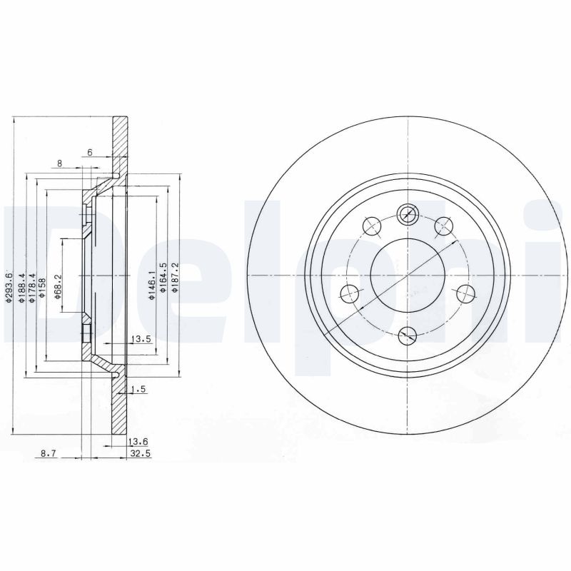 Brake Disc - BG3518 DELPHI