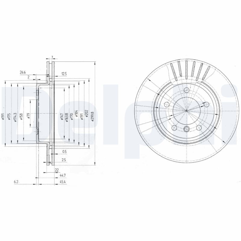 Brake Disc - BG3527C DELPHI