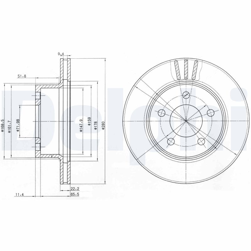 Brake Disc - BG3532 DELPHI