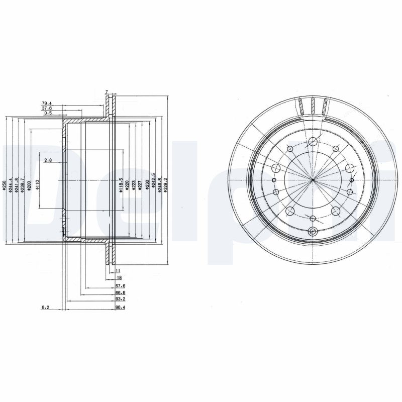 Discofreno - BG3534 DELPHI