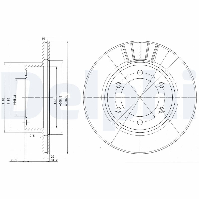 Discofreno - BG3535 DELPHI