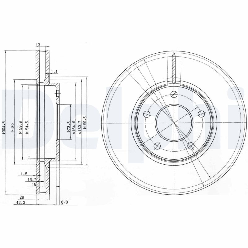 Discofreno - BG3547 DELPHI