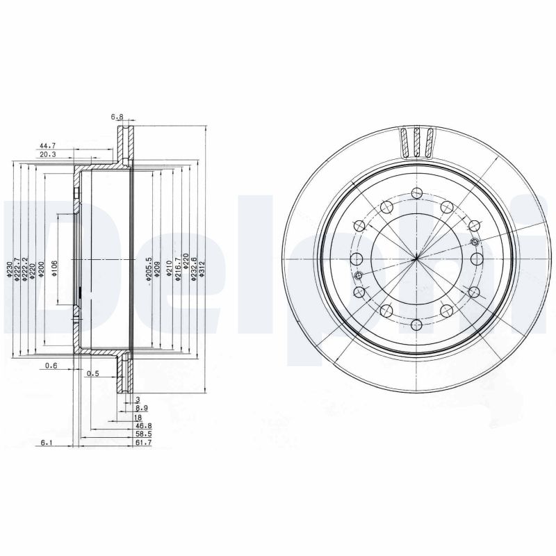 Discofreno - BG3557 DELPHI