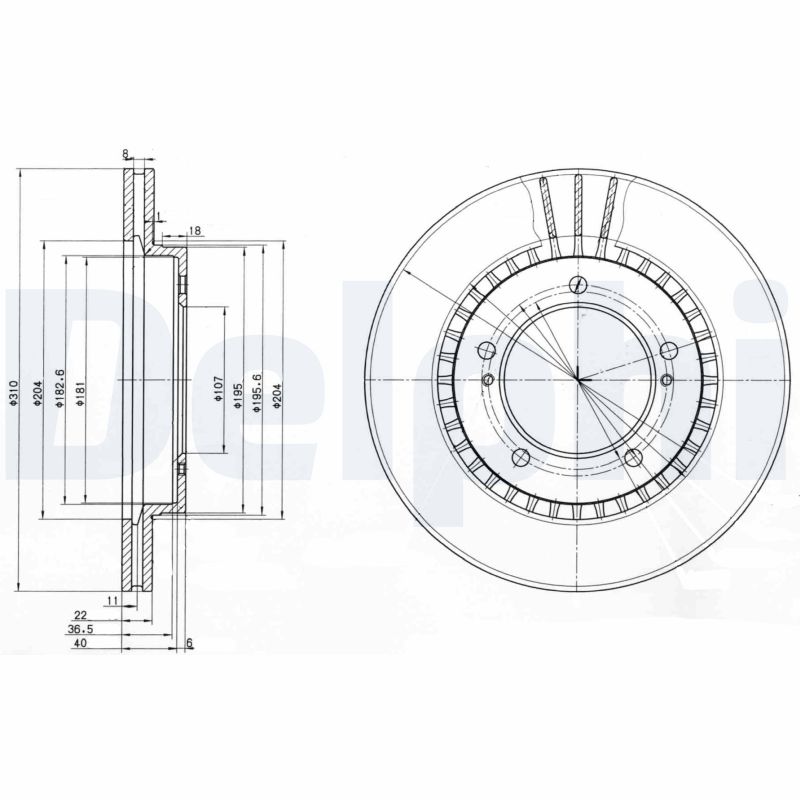 Discofreno - BG3587 DELPHI