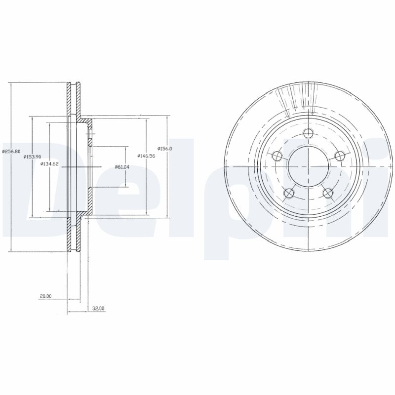 Brake Disc - BG3594 DELPHI