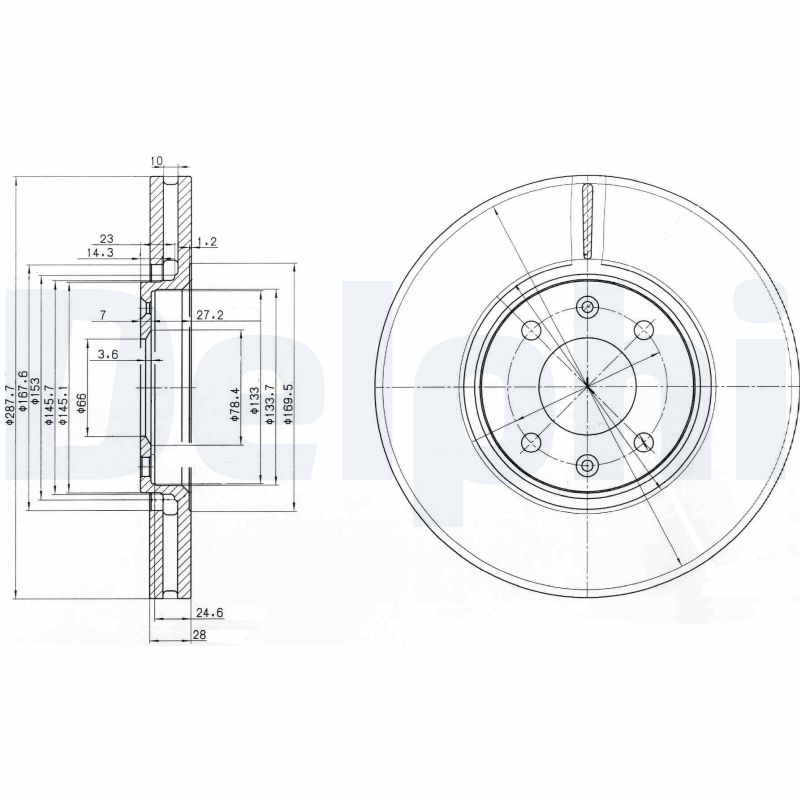 Discofreno - BG3675 DELPHI