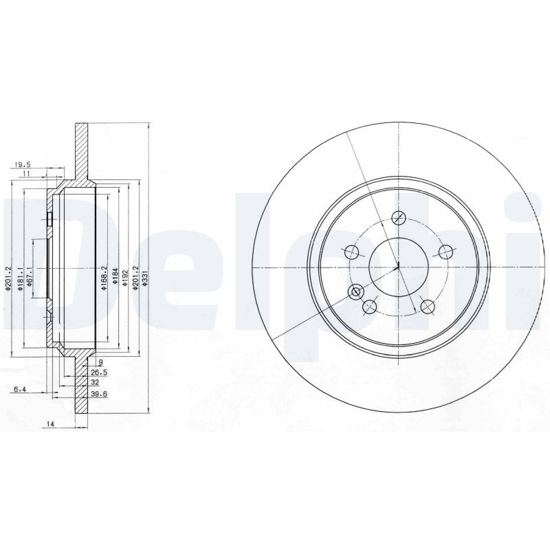Discofreno - BG3728 DELPHI