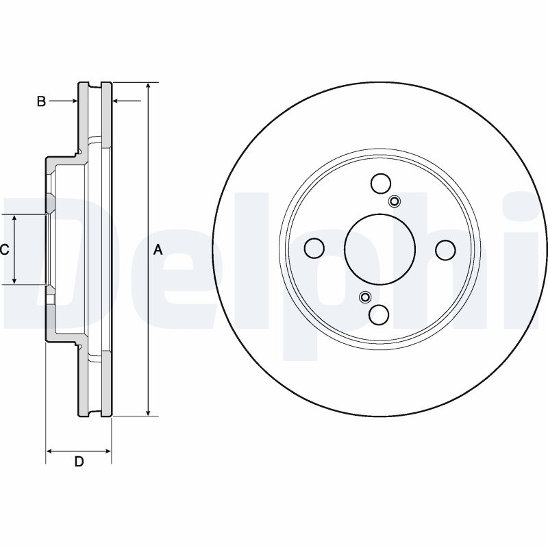 Brake Disc - BG3734 DELPHI