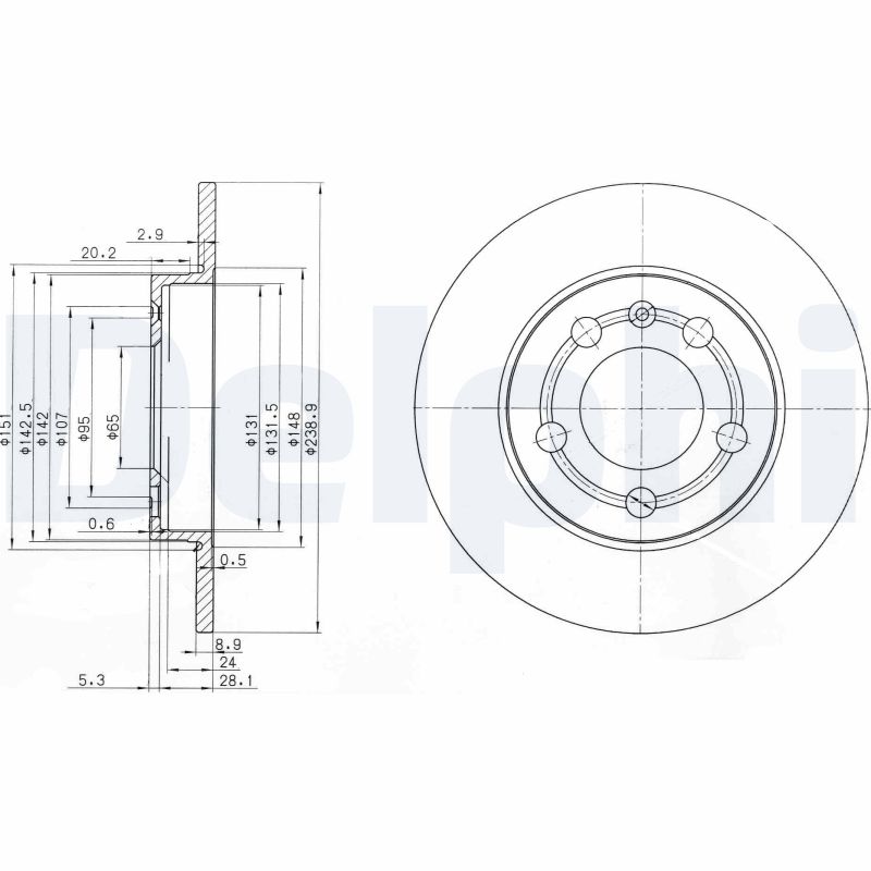 Discofreno - BG3738 DELPHI