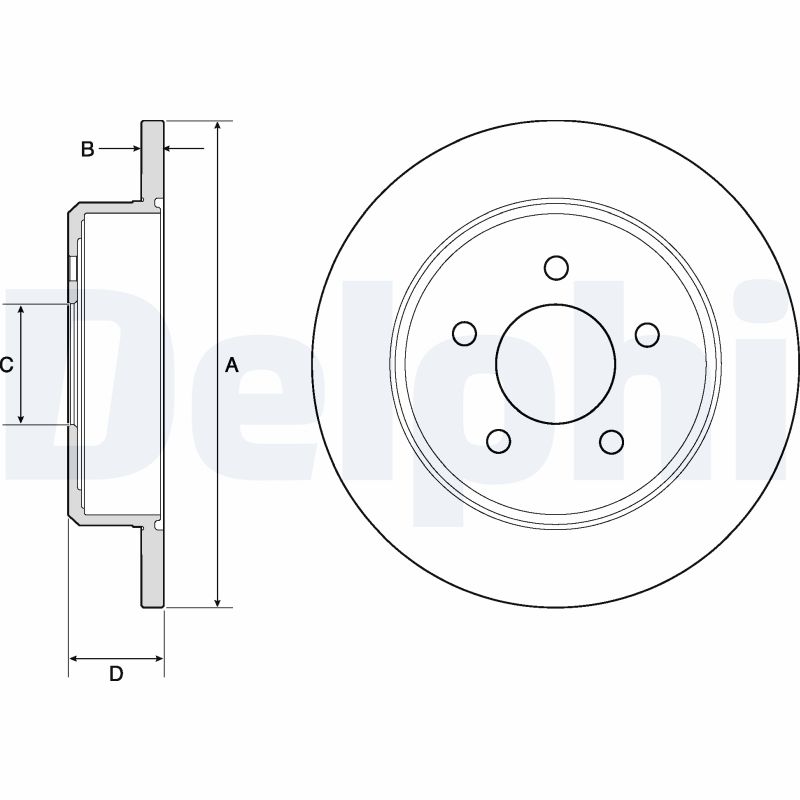 Brake Disc - BG3739 DELPHI