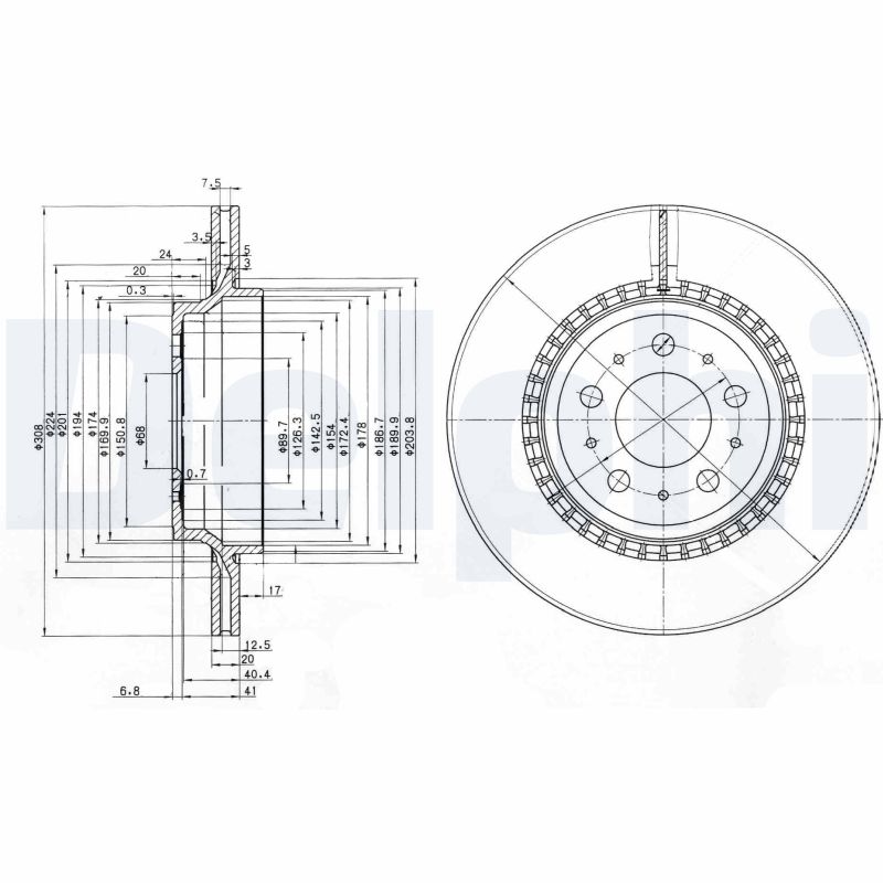 Discofreno - BG3782C DELPHI