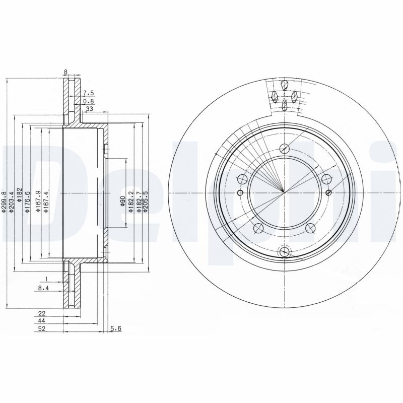 Brake Disc - BG3811 DELPHI