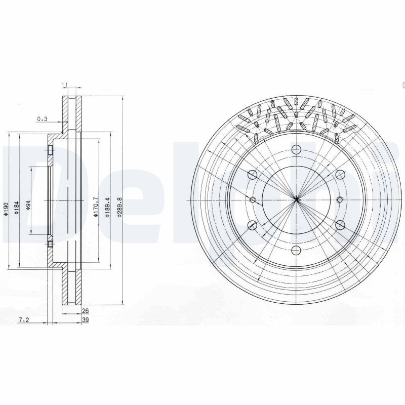 Discofreno - BG3812 DELPHI