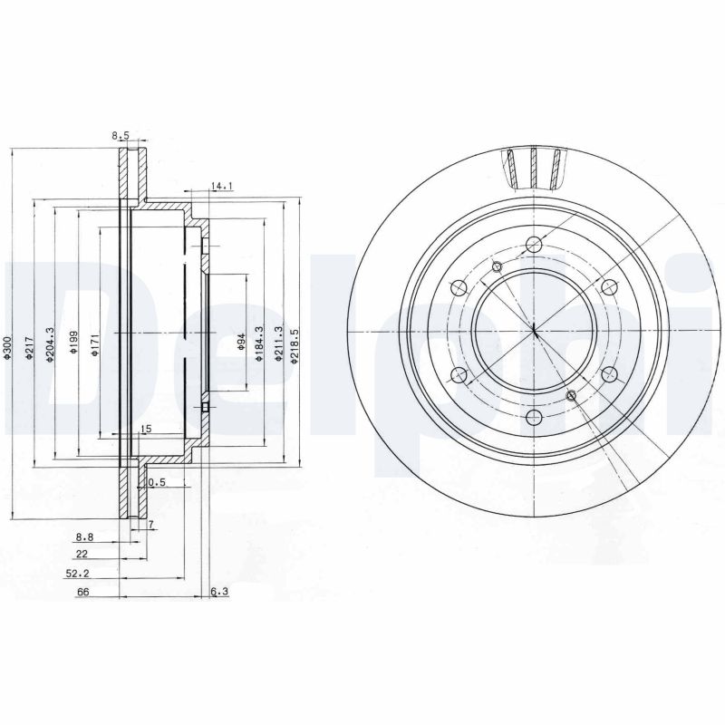 Brake Disc - BG3813 DELPHI