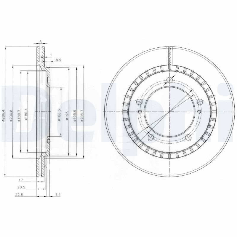 Brake Disc - BG3820 DELPHI