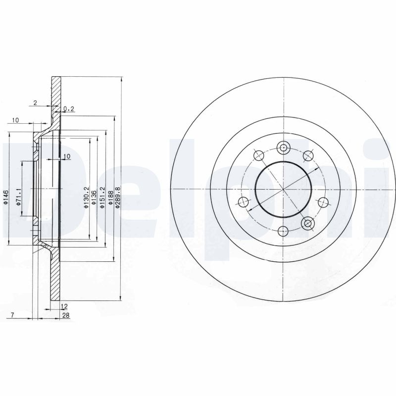 Discofreno - BG3836 DELPHI