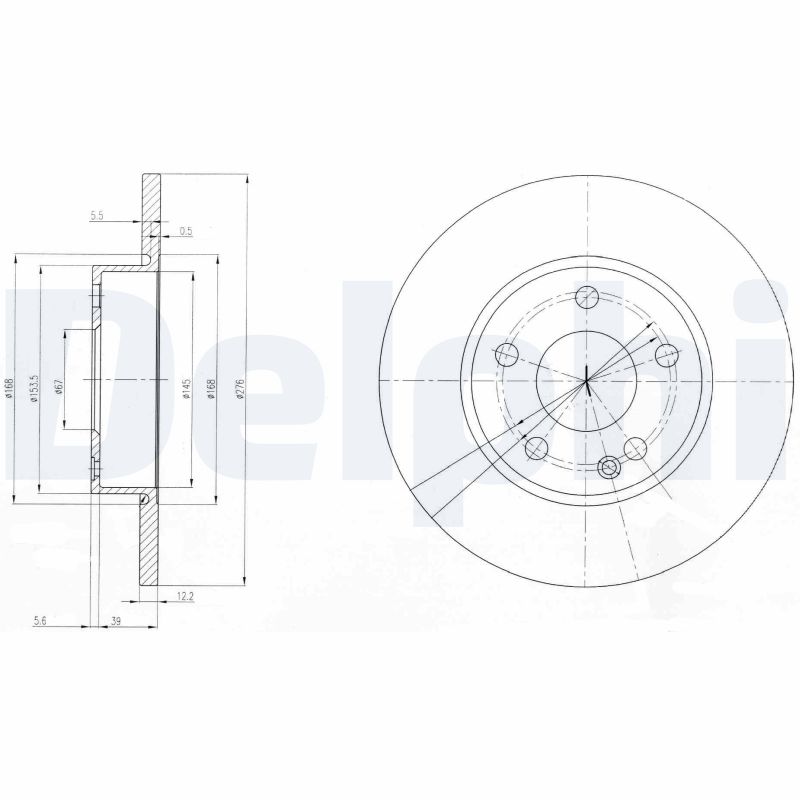 Brake Disc - BG3840 DELPHI