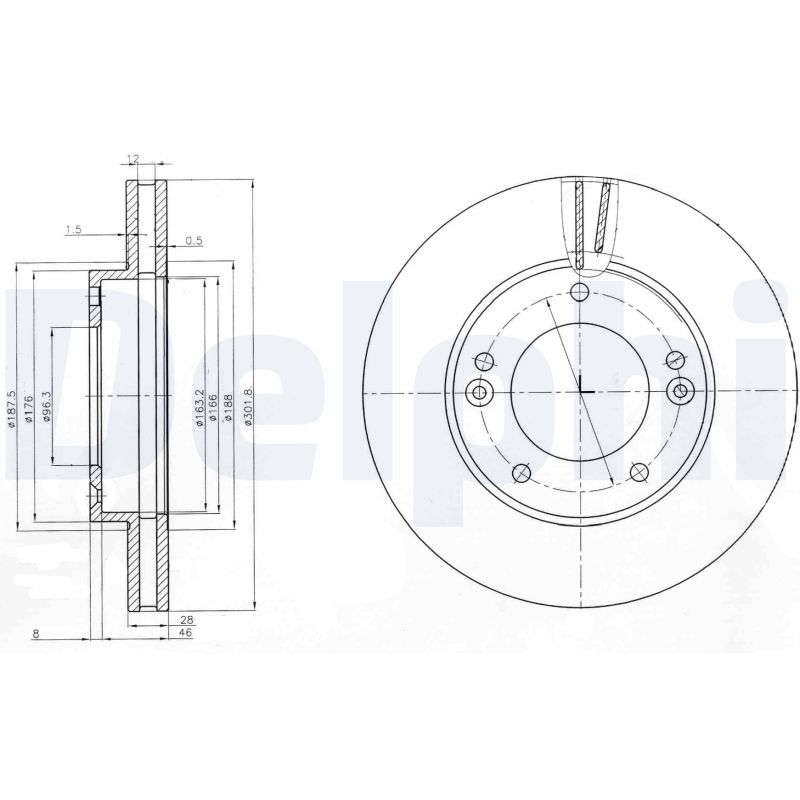 Discofreno - BG3858 DELPHI