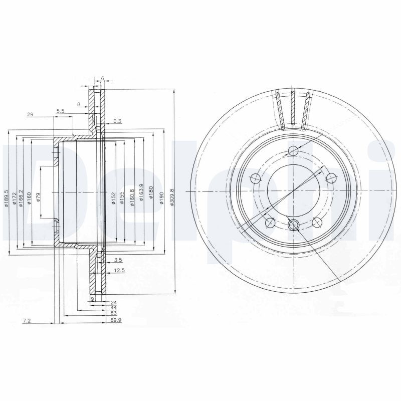 Discofreno - BG3870 DELPHI