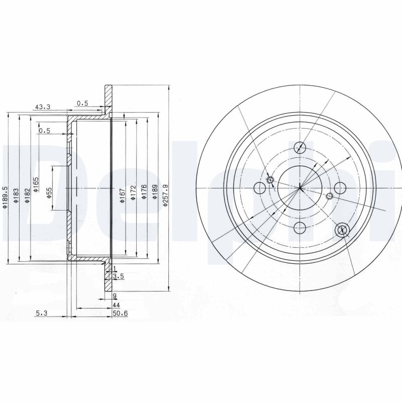 Brake Disc - BG3889 DELPHI