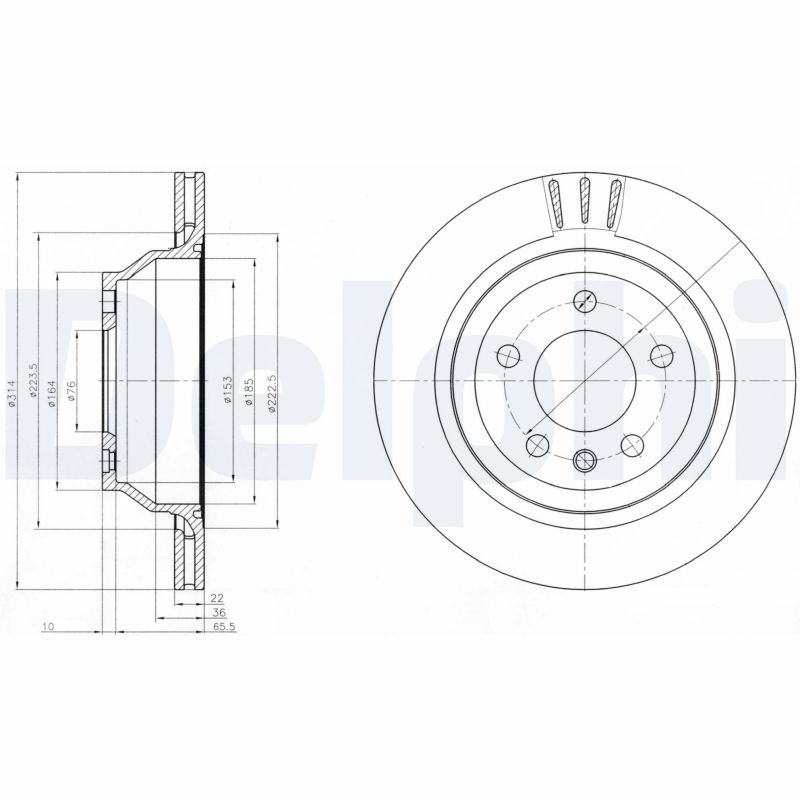 Brake Disc - BG3894 DELPHI
