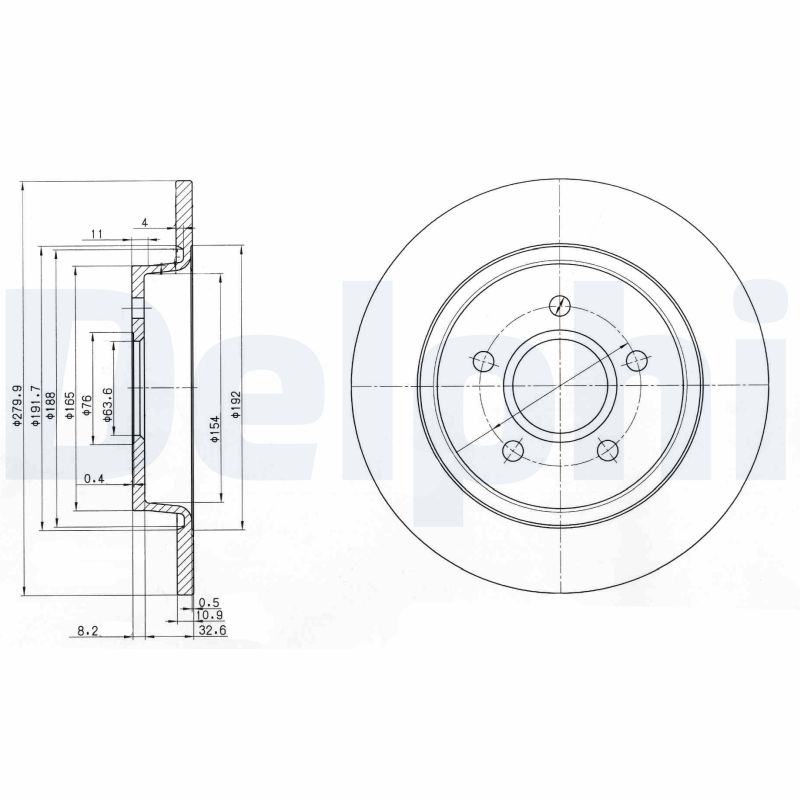 Brake Disc - BG3897C DELPHI