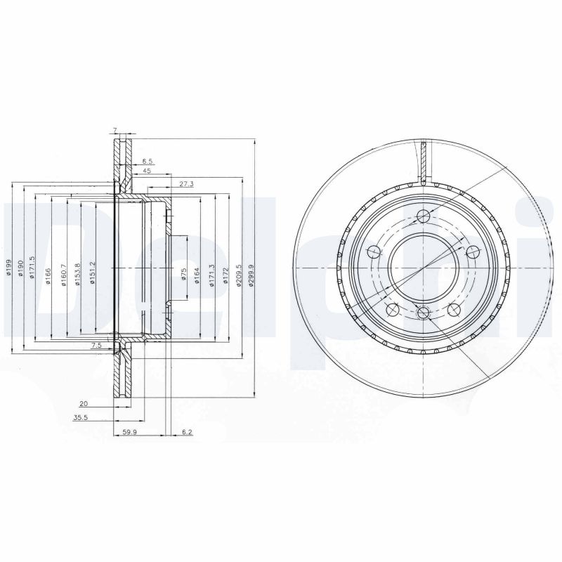 Brake Disc - BG3901C DELPHI