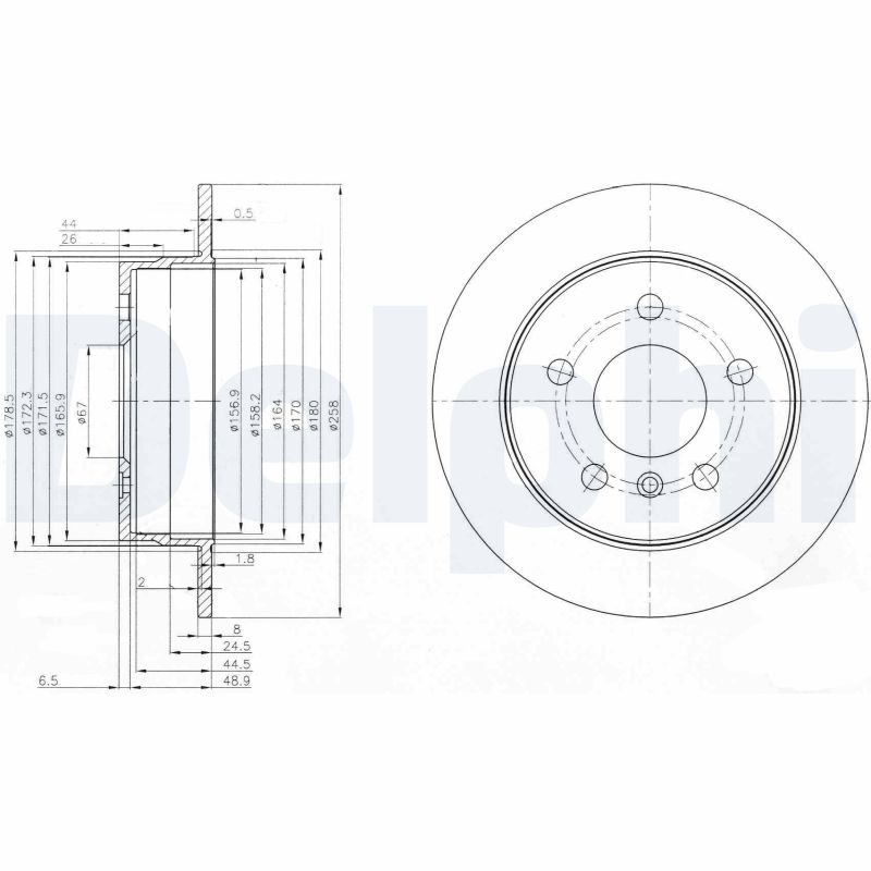 Brake Disc - BG3910C DELPHI