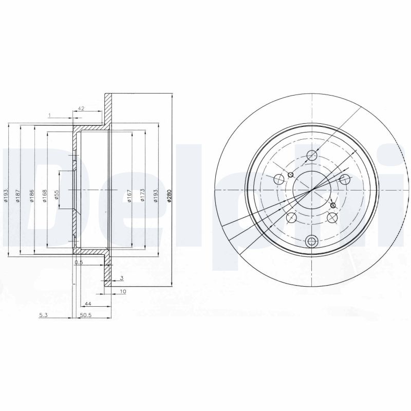 Brake Disc - BG3912 DELPHI