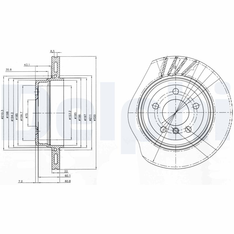 Discofreno - BG3943 DELPHI