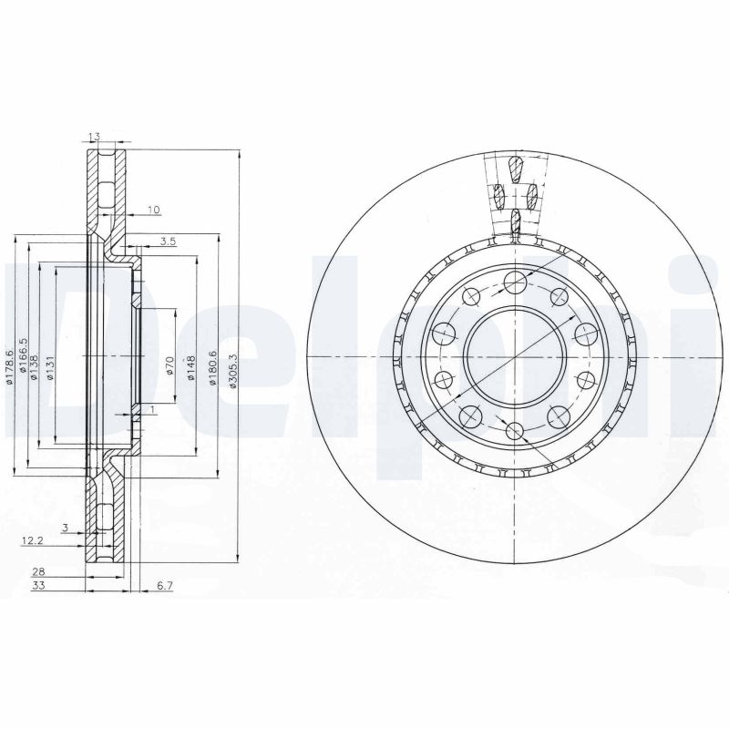 Discofreno - BG3951 DELPHI