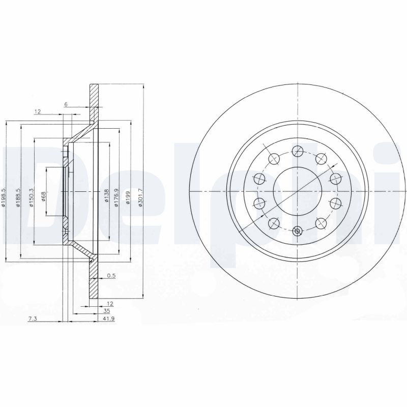 Discofreno - BG3956C DELPHI