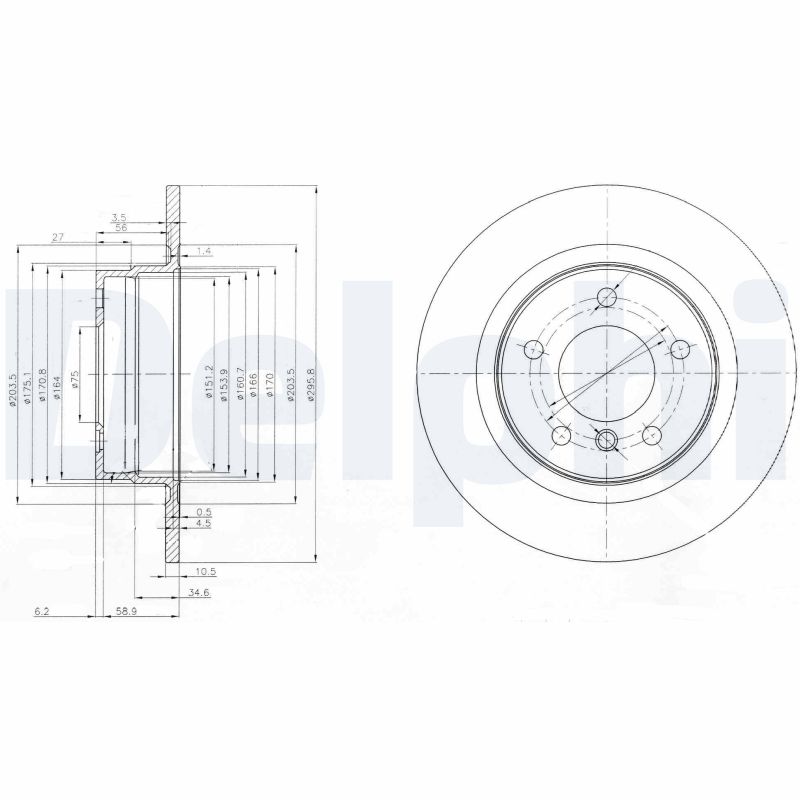 Brake Disc - BG3960 DELPHI