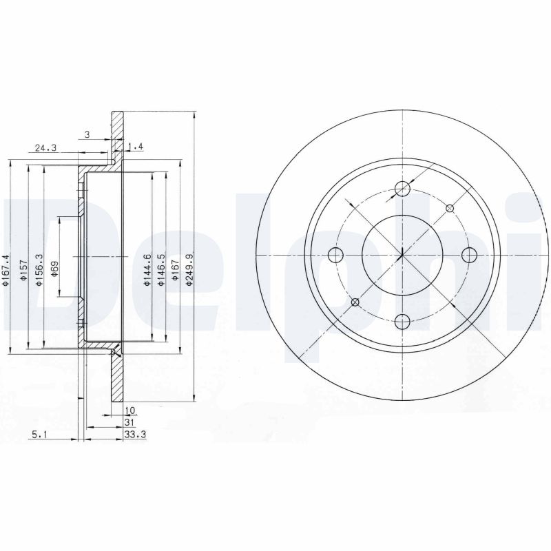 Discofreno - BG3971 DELPHI
