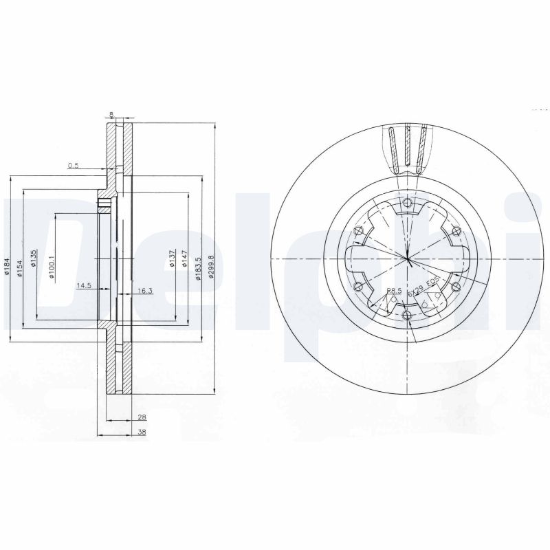 Discofreno - BG3972 DELPHI