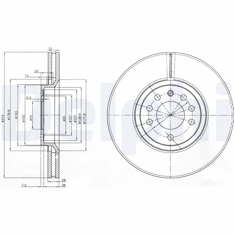 Discofreno - BG3973 DELPHI