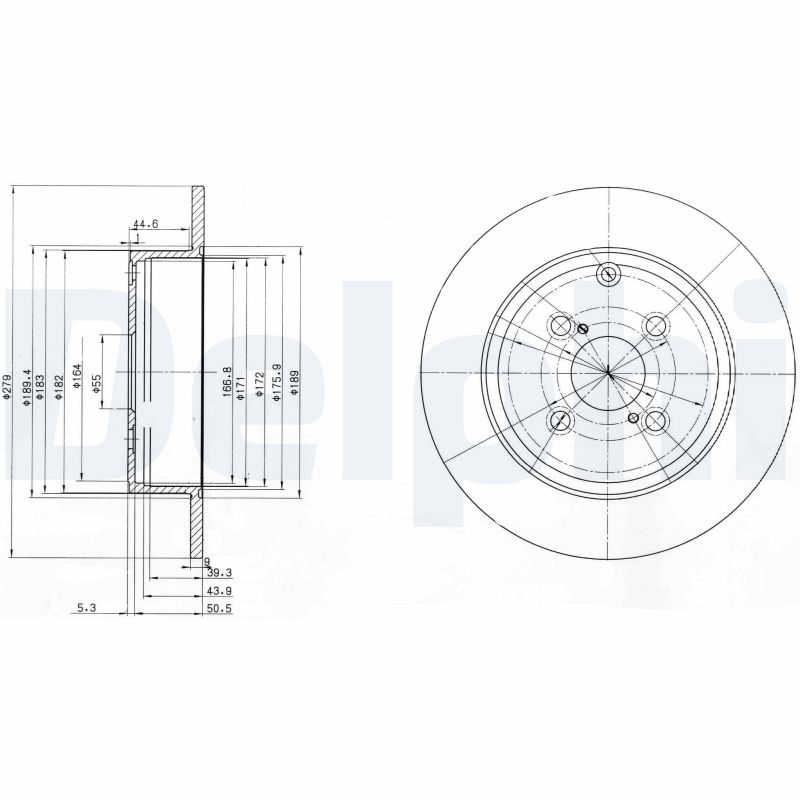 Brake Disc - BG3974 DELPHI
