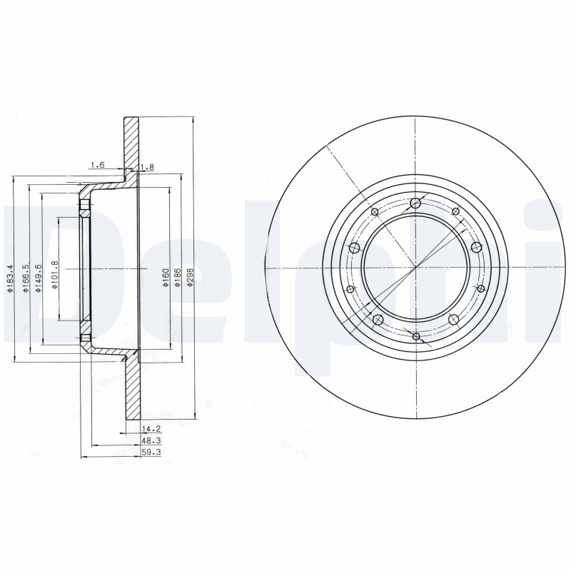 Discofreno - BG3982C DELPHI