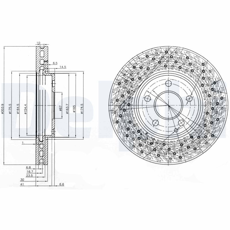 Brake Disc - BG3986 DELPHI