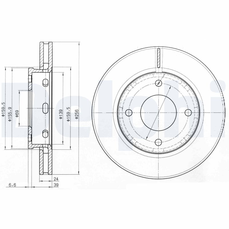 Discofreno - BG3987 DELPHI