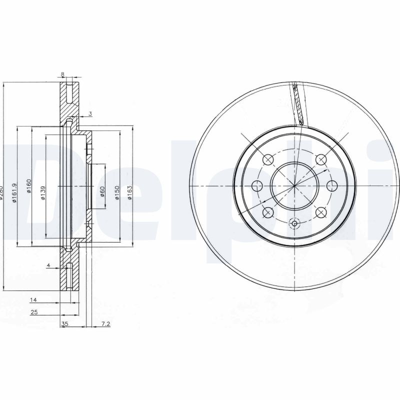 Discofreno - BG3989 DELPHI