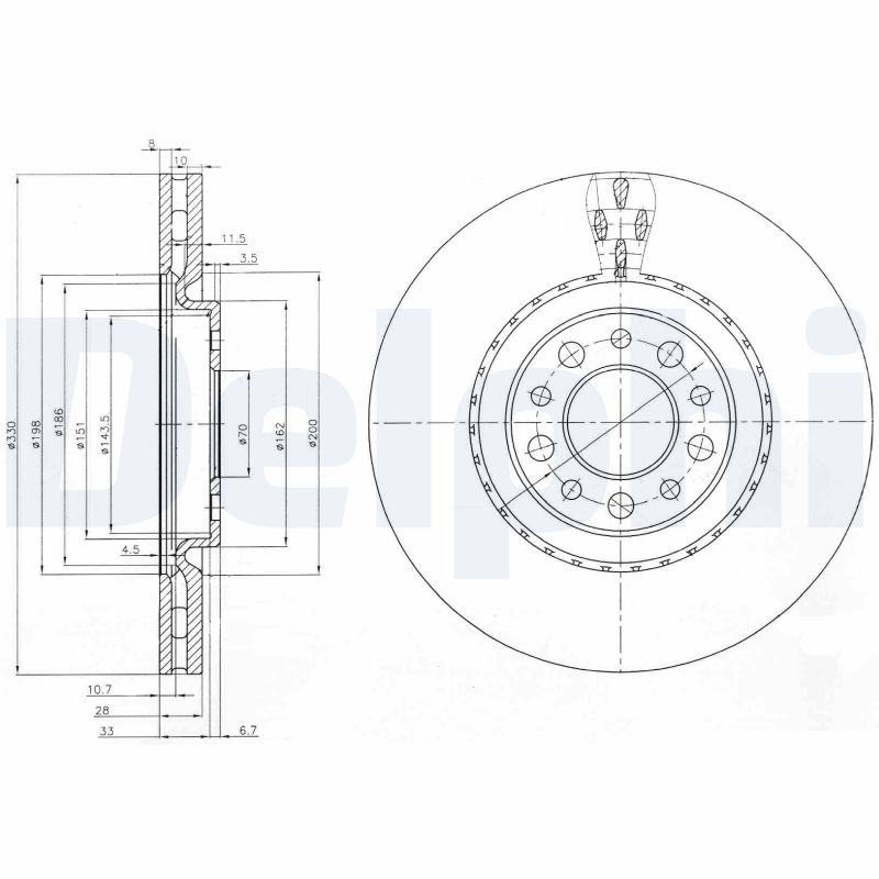 Discofreno - BG3993 DELPHI