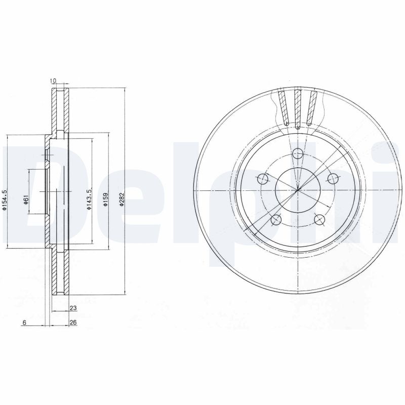 Brake Disc - BG4000 DELPHI