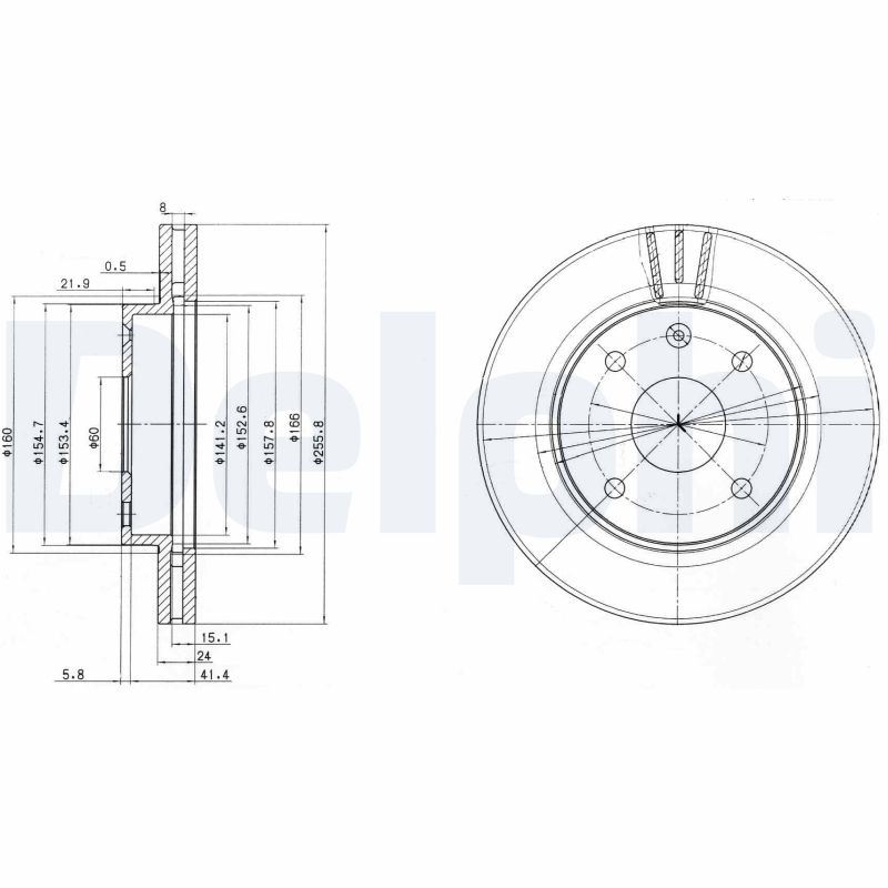 Brake Disc - BG4003 DELPHI