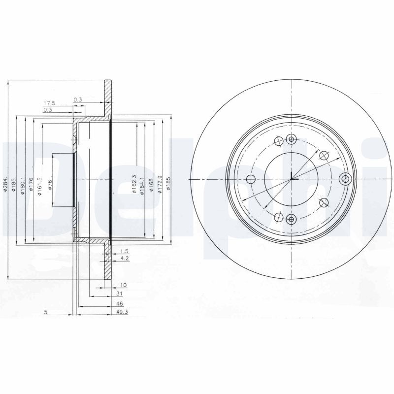 Brake Disc - BG4012 DELPHI